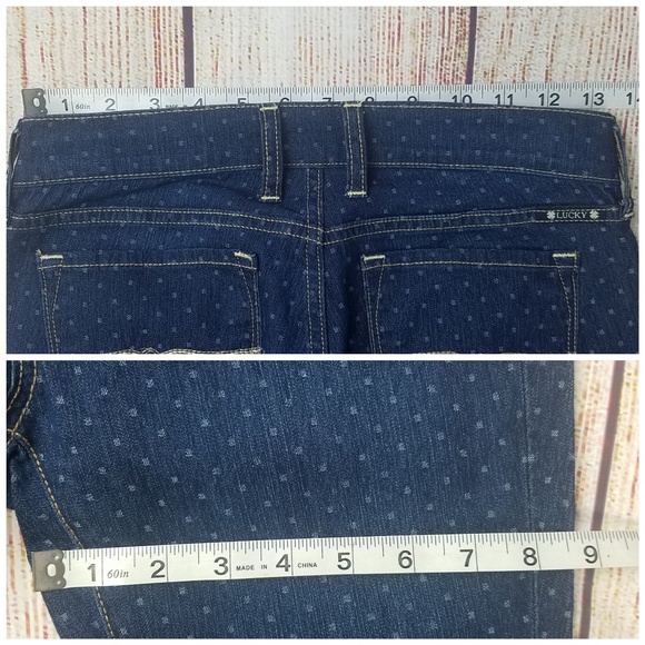 Lucky Brand skinny jeans crop polka dot size 00 - Picture 5 of 8